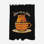 Love You A Latte Bears-none polyester shower curtain-tobefonseca