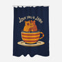 Love You A Latte Bears-none polyester shower curtain-tobefonseca