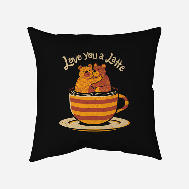 Love You A Latte Bears-none removable cover w insert throw pillow-tobefonseca