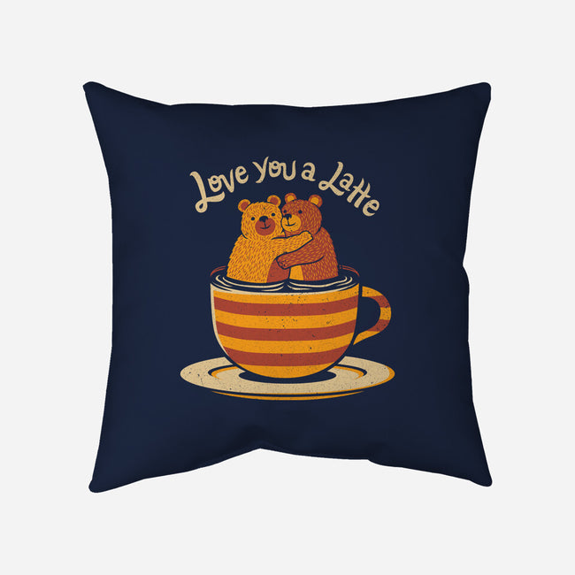 Love You A Latte Bears-none removable cover w insert throw pillow-tobefonseca