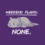 No Weekend Plans-mens basic tee-eduely