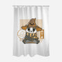 Cute Loyalty-none polyester shower curtain-xMorfina