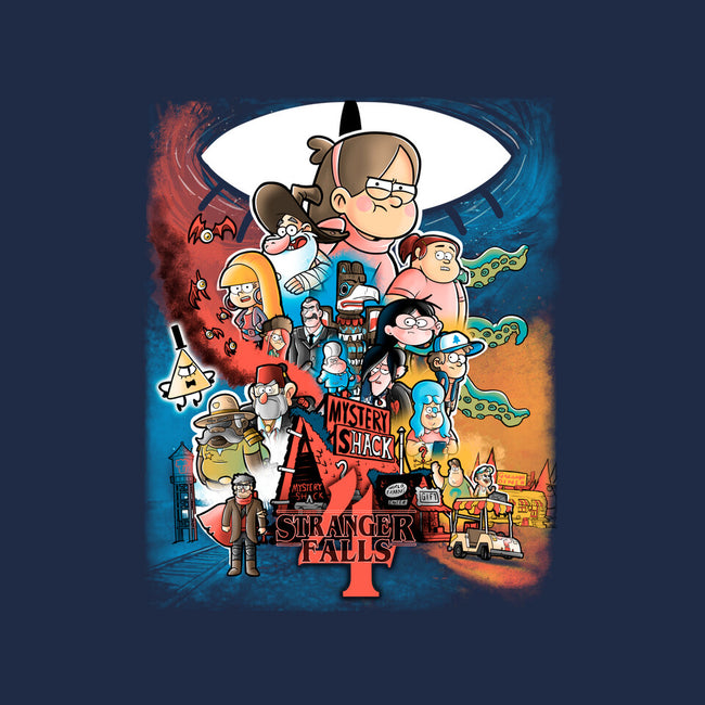 Stranger Falls 4-none fleece blanket-trheewood