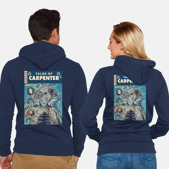 Tales Of Carpenter-unisex zip-up sweatshirt-Green Devil