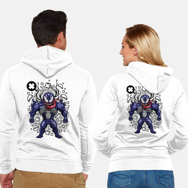 Cartoon Symbiote-unisex zip-up sweatshirt-ElMattew