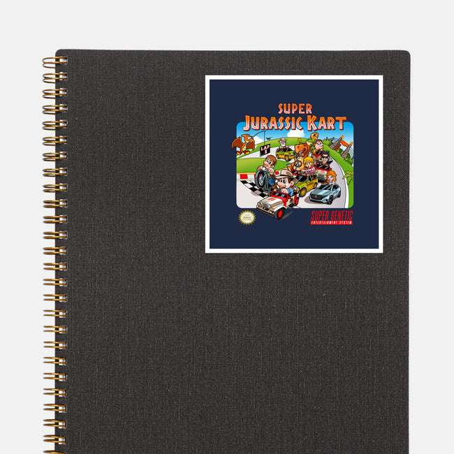 Jurassic Kart-none glossy sticker-daobiwan