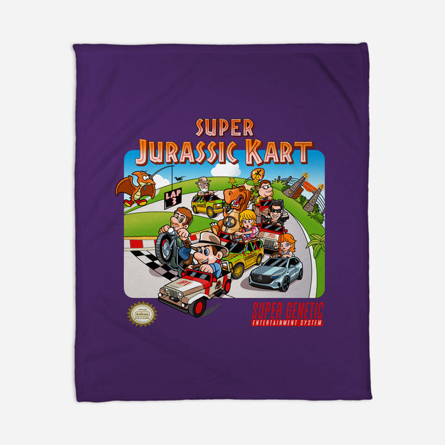 Jurassic Kart-none fleece blanket-daobiwan