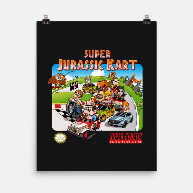Jurassic Kart-none matte poster-daobiwan