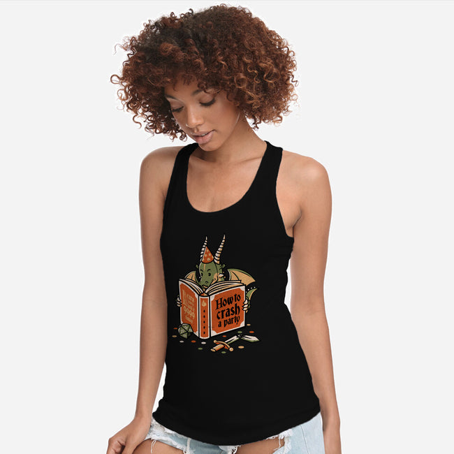 How To Crash A Party-womens racerback tank-tobefonseca