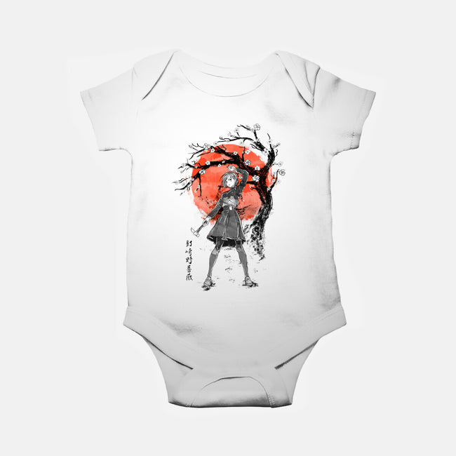 Nobara At Sakura Tree-baby basic onesie-IKILO