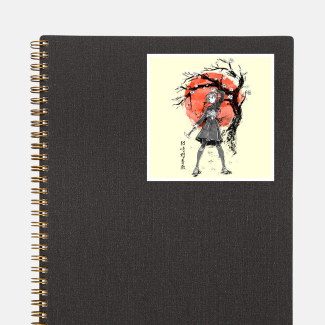 Nobara At Sakura Tree-none glossy sticker-IKILO