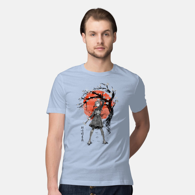 Nobara At Sakura Tree-mens premium tee-IKILO