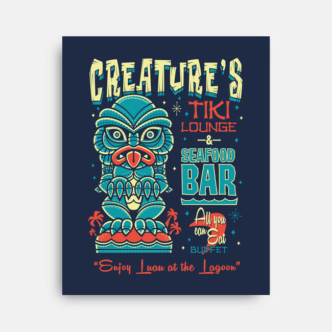 Creature's Tiki Lounge-none stretched canvas-Nemons