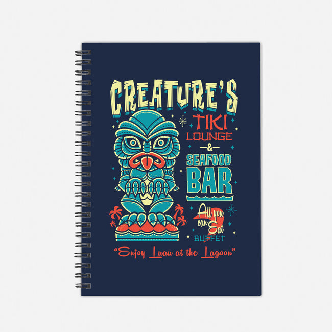 Creature's Tiki Lounge-none dot grid notebook-Nemons