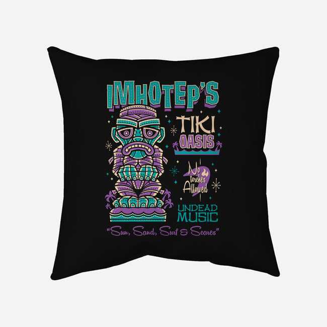 The Mummy's Tiki Oasis-none removable cover throw pillow-Nemons