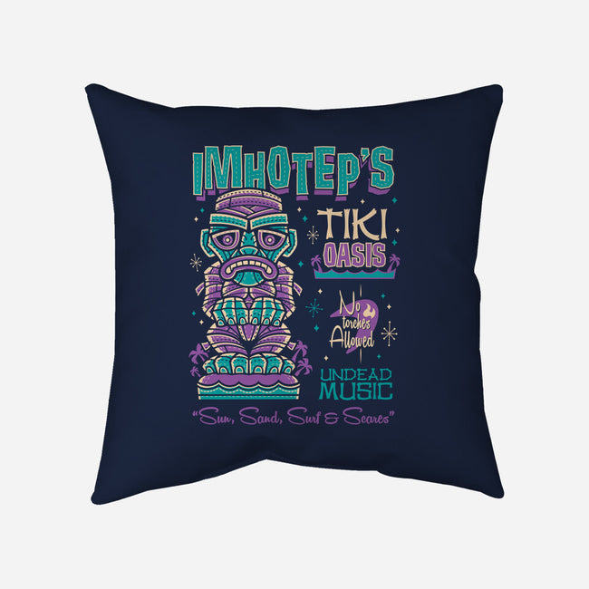 The Mummy's Tiki Oasis-none removable cover throw pillow-Nemons