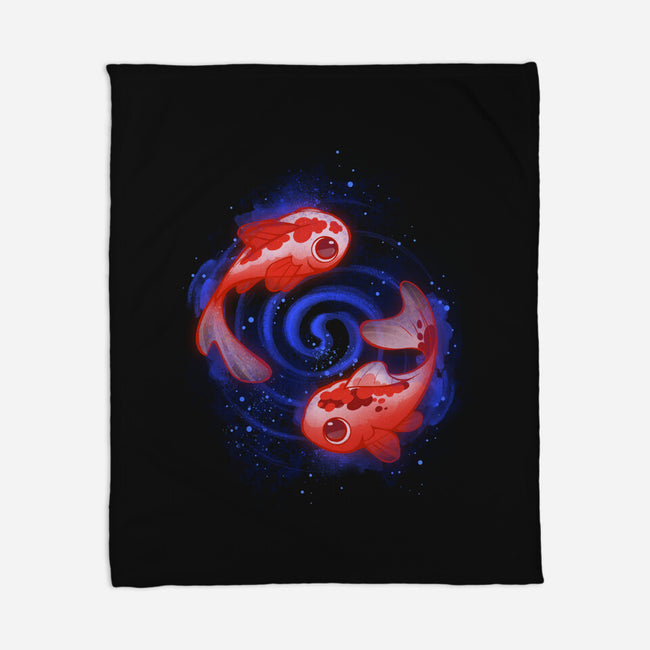 Swimming Souls And Stars-none fleece blanket-ricolaa