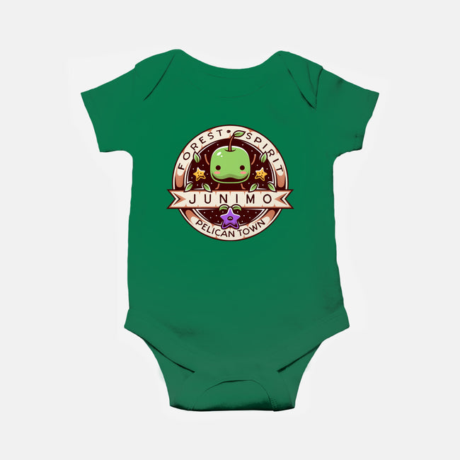 Junimo Forest Spirit-baby basic onesie-Alundrart