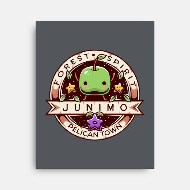Junimo Forest Spirit-none stretched canvas-Alundrart