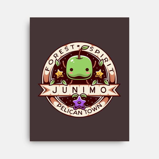 Junimo Forest Spirit-none stretched canvas-Alundrart