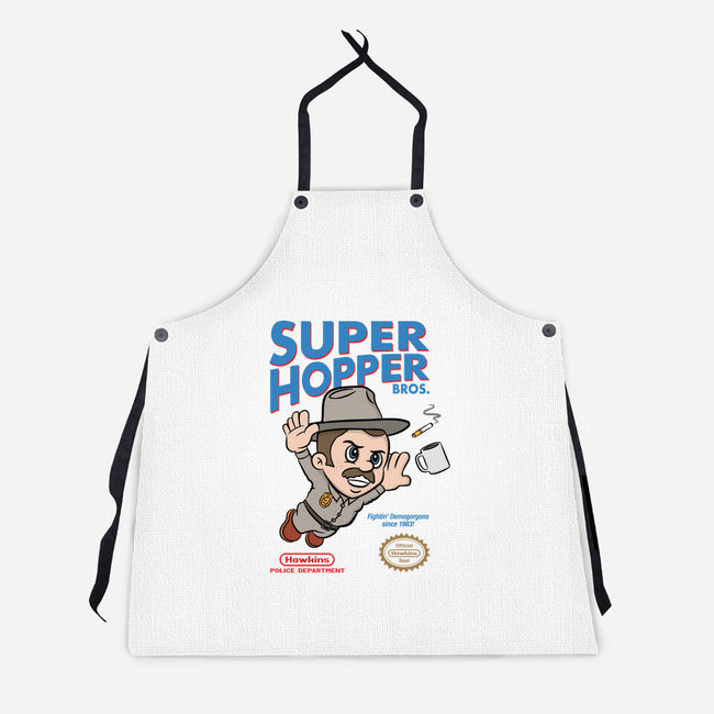 Super Hopper Bros-unisex kitchen apron-hbdesign