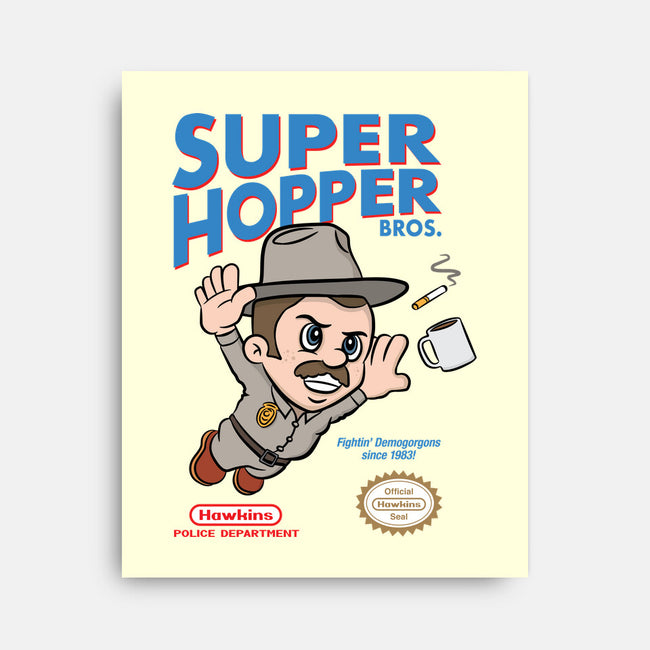 Super Hopper Bros-none stretched canvas-hbdesign