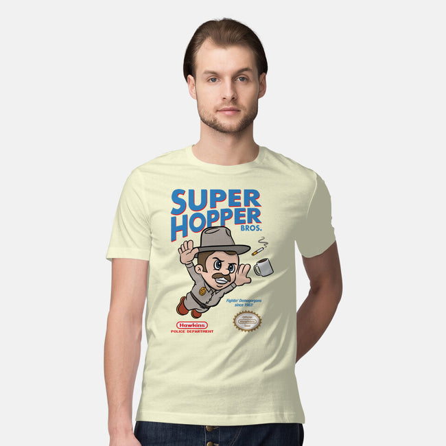 Super Hopper Bros-mens premium tee-hbdesign
