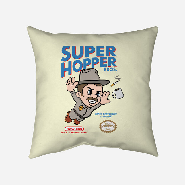 Super Hopper Bros-none removable cover w insert throw pillow-hbdesign