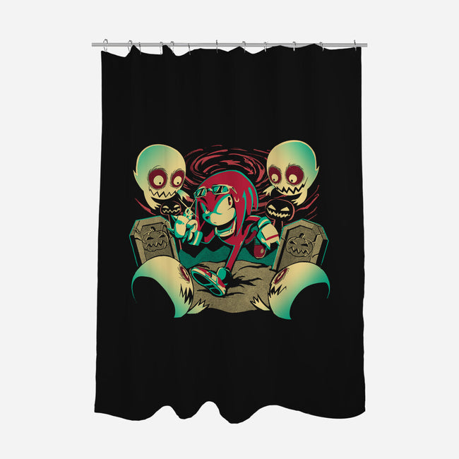 Pumpkin Hill-none polyester shower curtain-Gazo1a