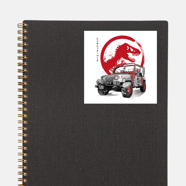 Wrangler YJ Sahara Sumi-E-none glossy sticker-DrMonekers