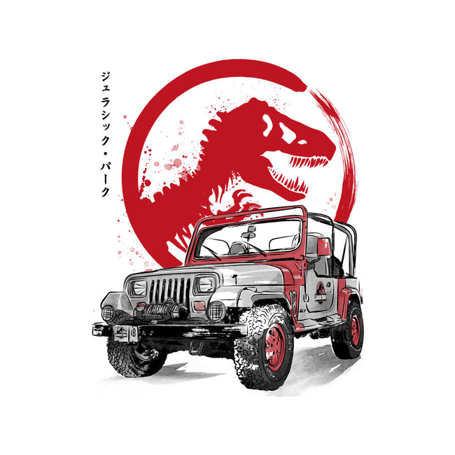 Wrangler YJ Sahara Sumi-E-none matte poster-DrMonekers