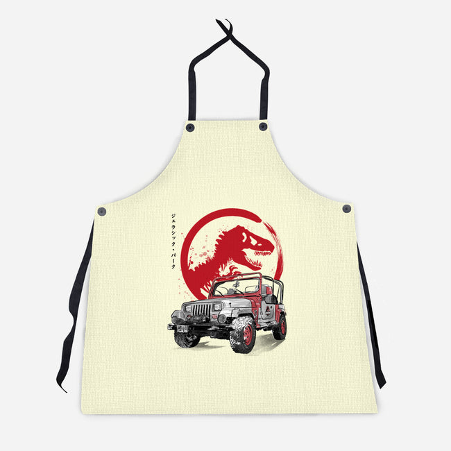 Wrangler YJ Sahara Sumi-E-unisex kitchen apron-DrMonekers
