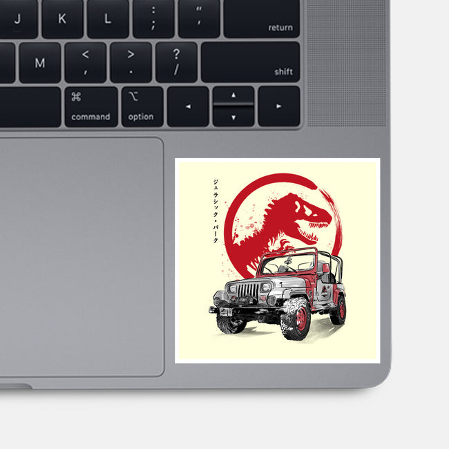 Wrangler YJ Sahara Sumi-E-none glossy sticker-DrMonekers
