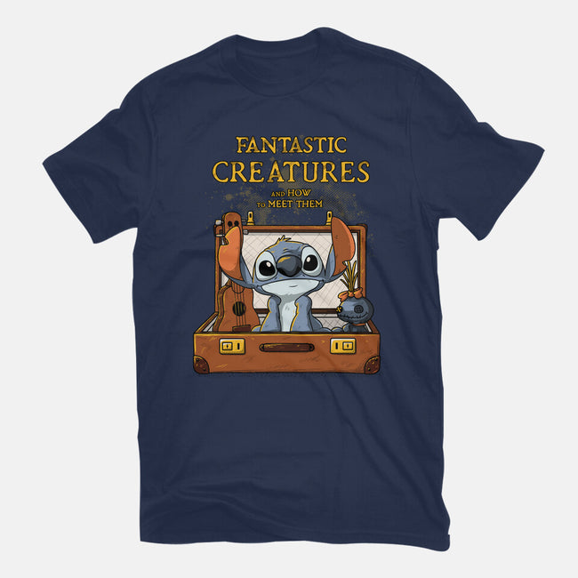 Fantastic Alien Creature-womens fitted tee-ducfrench