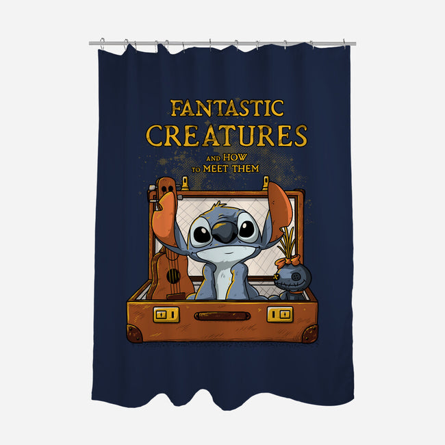 Fantastic Alien Creature-none polyester shower curtain-ducfrench