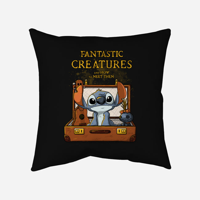 Fantastic Alien Creature-none removable cover throw pillow-ducfrench