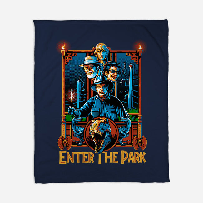 Enter The Park-none fleece blanket-daobiwan