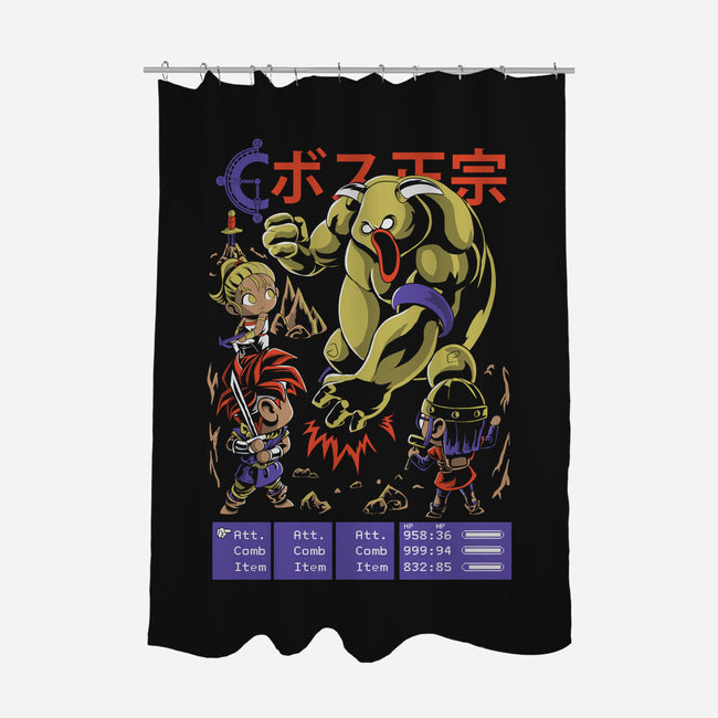 Boss Masa-none polyester shower curtain-Nihon Bunka