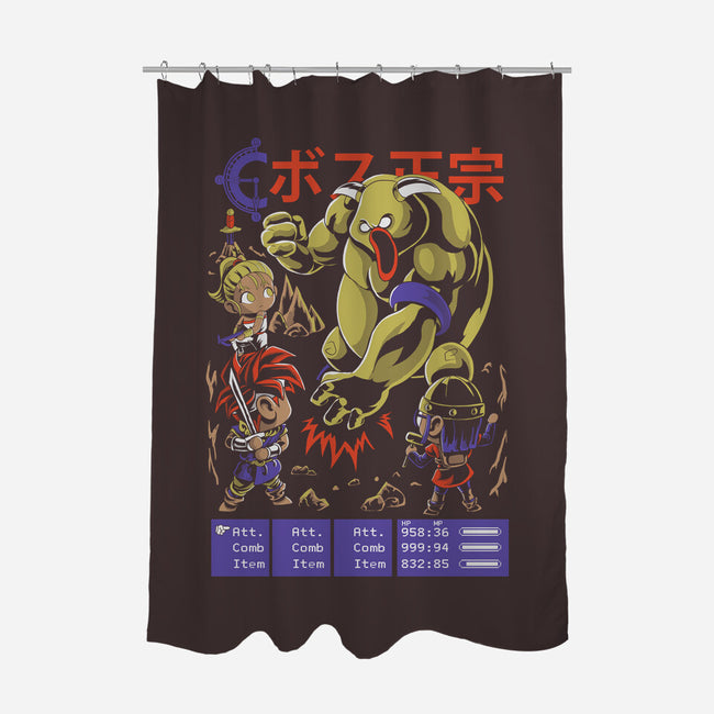 Boss Masa-none polyester shower curtain-Nihon Bunka