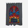 Stained Glass One-none polyester shower curtain-daobiwan