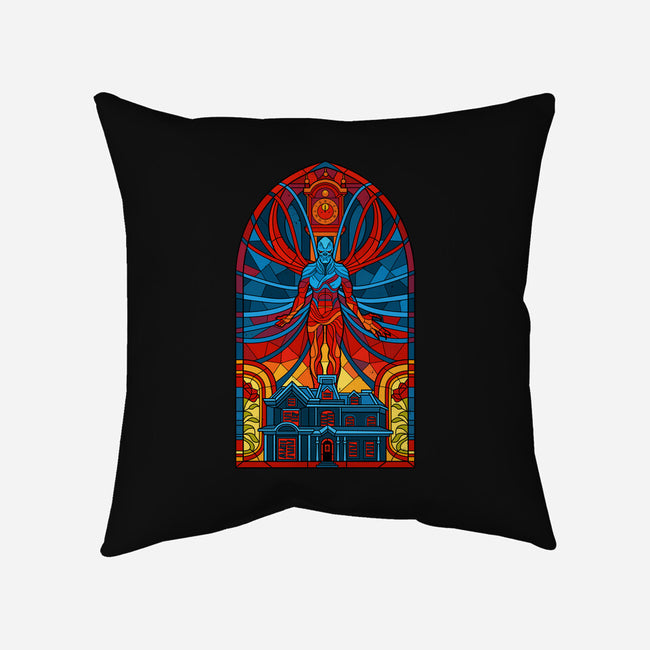 Stained Glass One-none removable cover w insert throw pillow-daobiwan