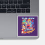 Cat Kaiju Robot-none glossy sticker-rondes