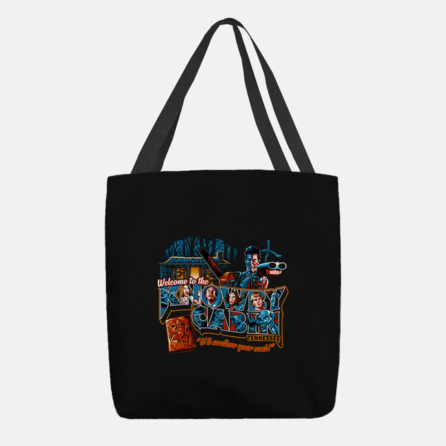 Welcome to the Knowby Cabin-none basic tote bag-goodidearyan