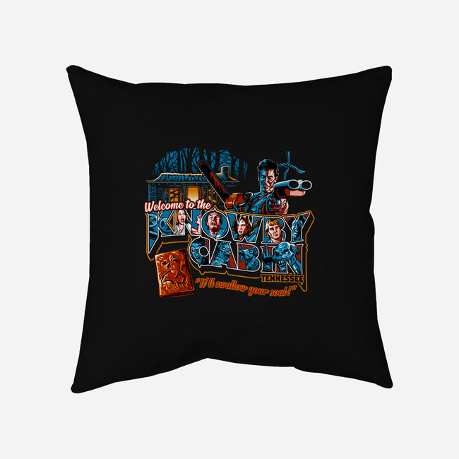 Welcome to the Knowby Cabin-none removable cover throw pillow-goodidearyan