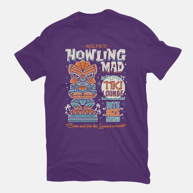 Wolfie's Howling Mad Tiki Lounge-youth basic tee-Nemons