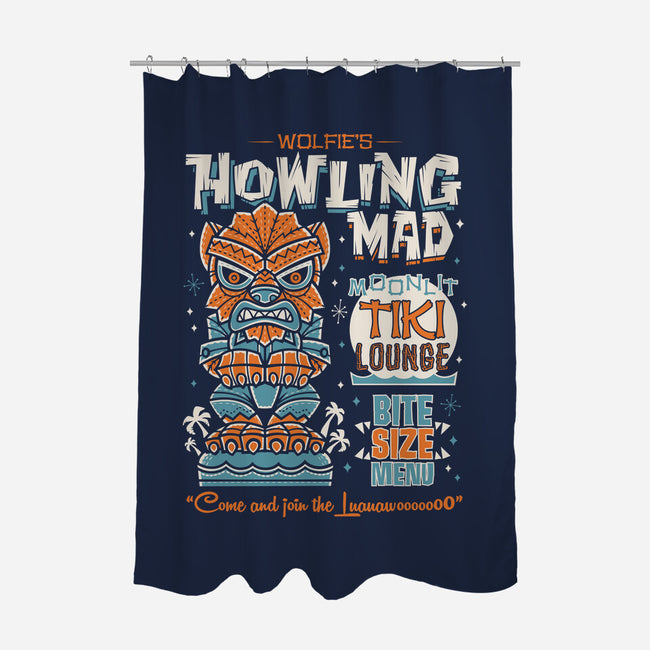 Wolfie's Howling Mad Tiki Lounge-none polyester shower curtain-Nemons