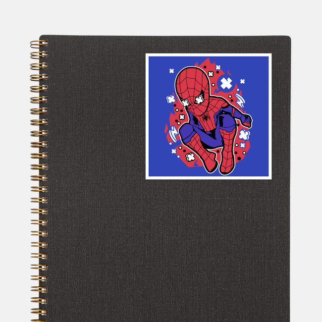 Spidey Cartoon-none glossy sticker-ElMattew