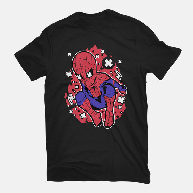Spidey Cartoon-mens premium tee-ElMattew