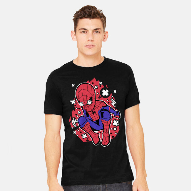 Spidey Cartoon-mens heavyweight tee-ElMattew