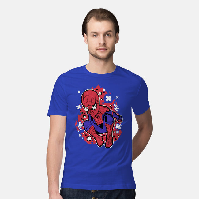 Spidey Cartoon-mens premium tee-ElMattew